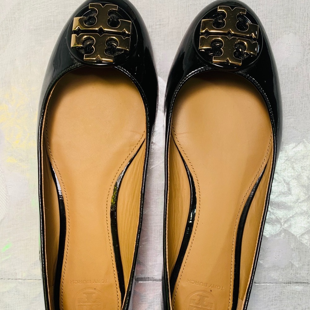 Tory Burch Black Flats